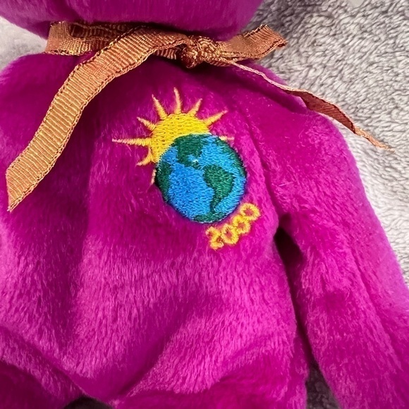 Ty Beanie Babies Millennium Plush Toy Bear Retired Birthday January 1, 1999 - Picture 6 of 10